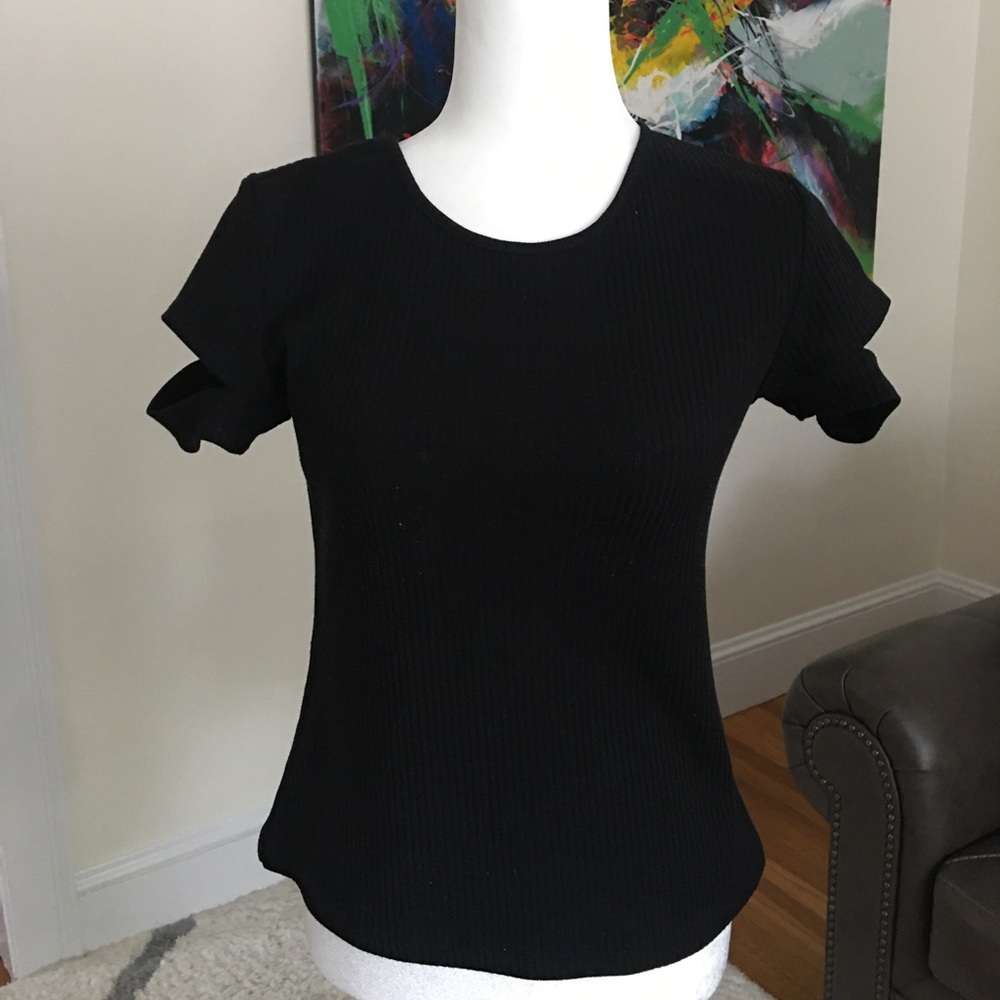 Walter Baker Stretchy Black Top Small